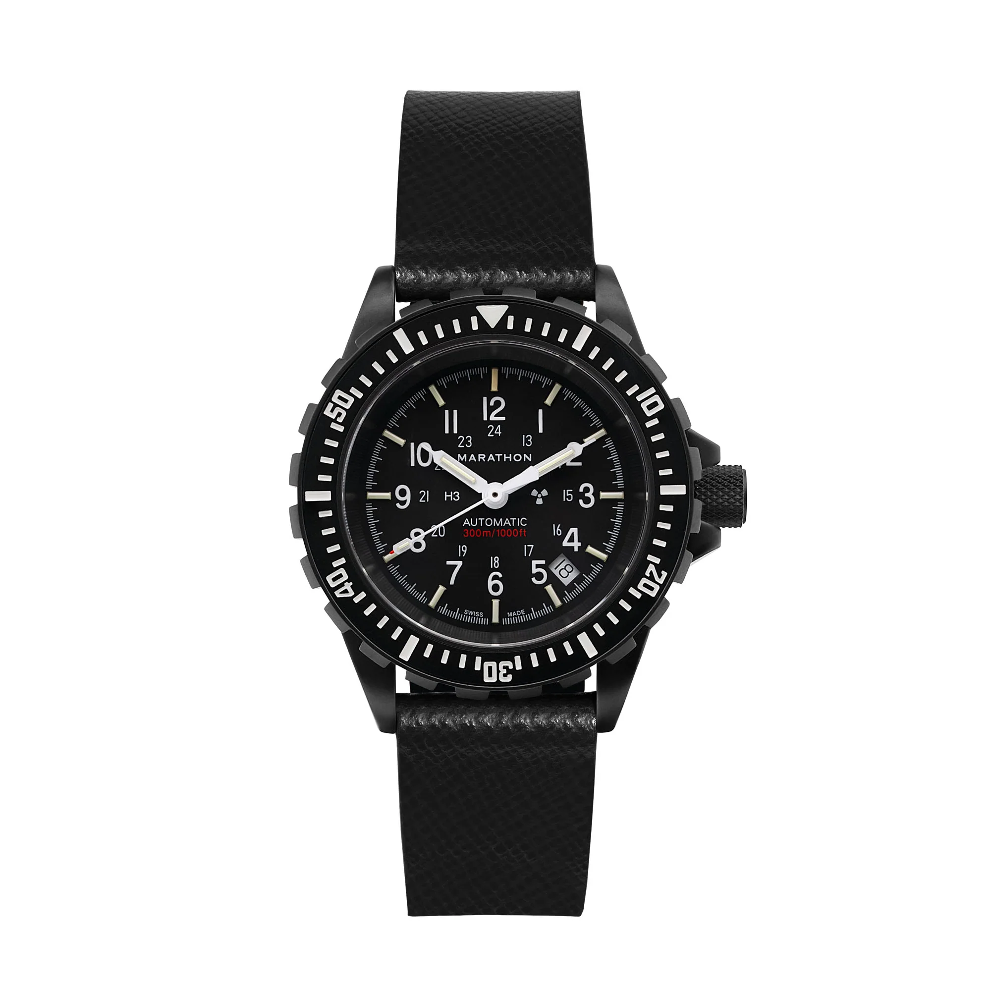 20mm 2-Piece Leather Strap, Black with Anthracite Hardware - Image 5