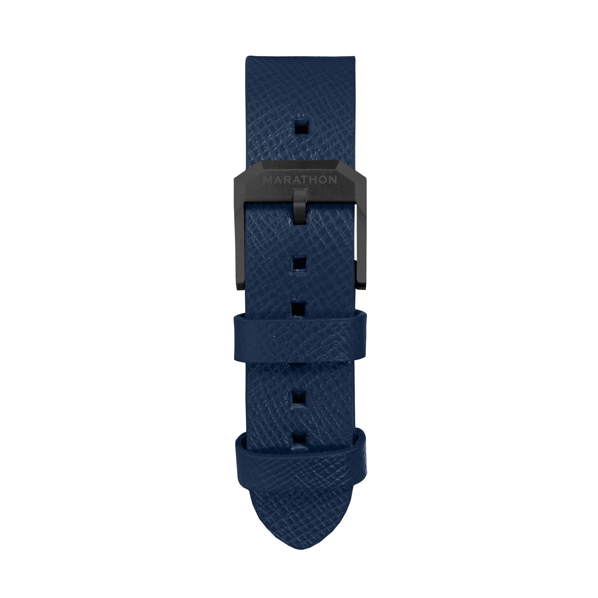 20mm 2-Piece Leather Strap, Royal Blue with Anthracite Hardware - Image 8