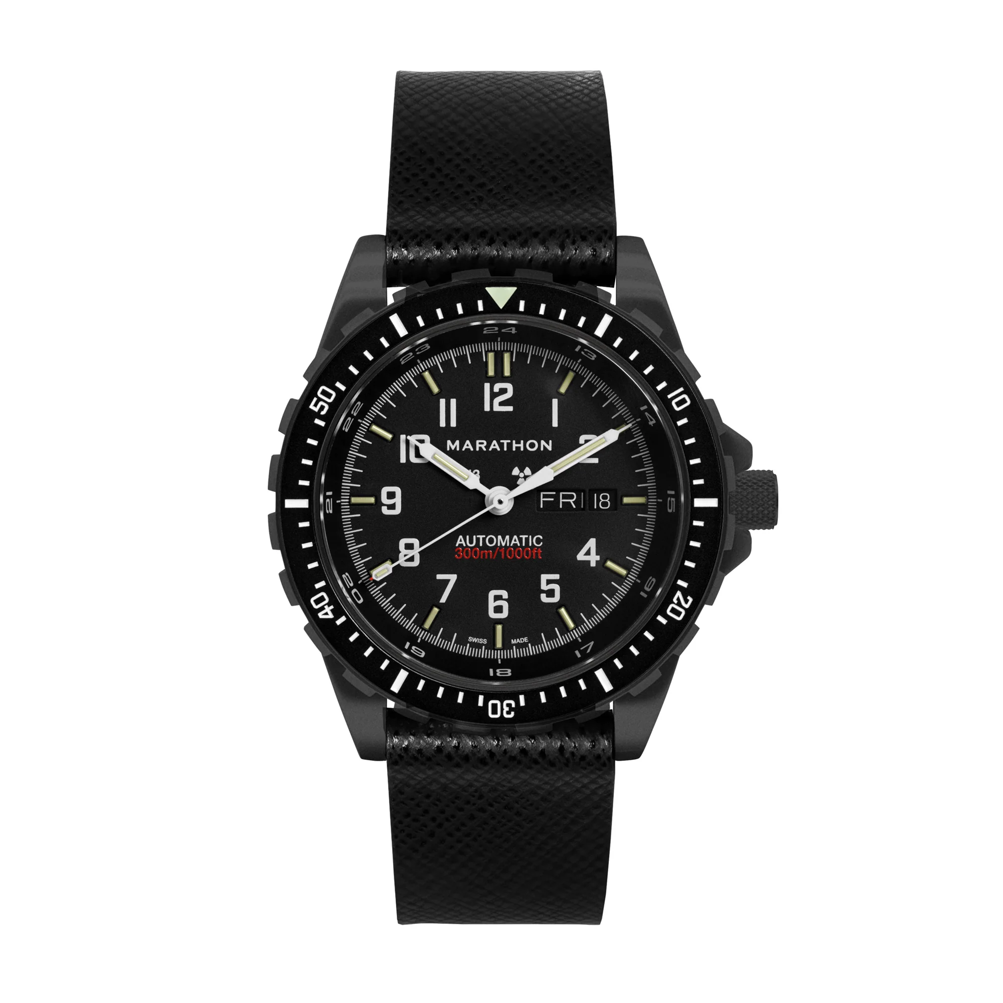 2-Piece Leather Strap, 22mm, Black, Anthracite Hardware - Image 5