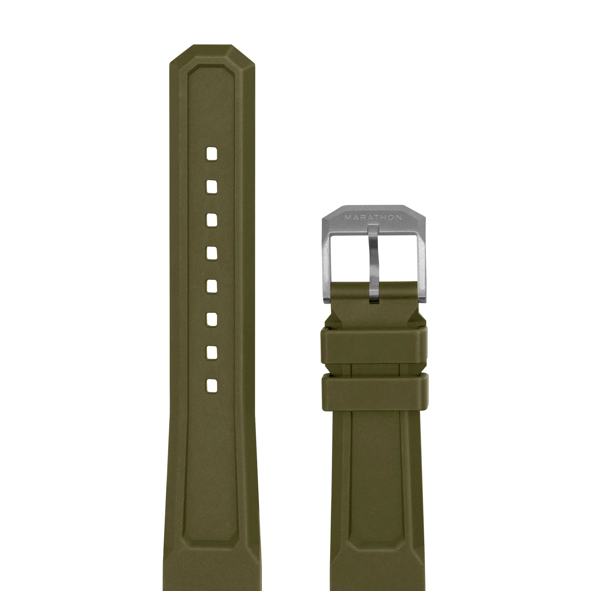 3-Piece Rubber Strap Kit, OD Green, Parkerized, 20mm - Image 3
