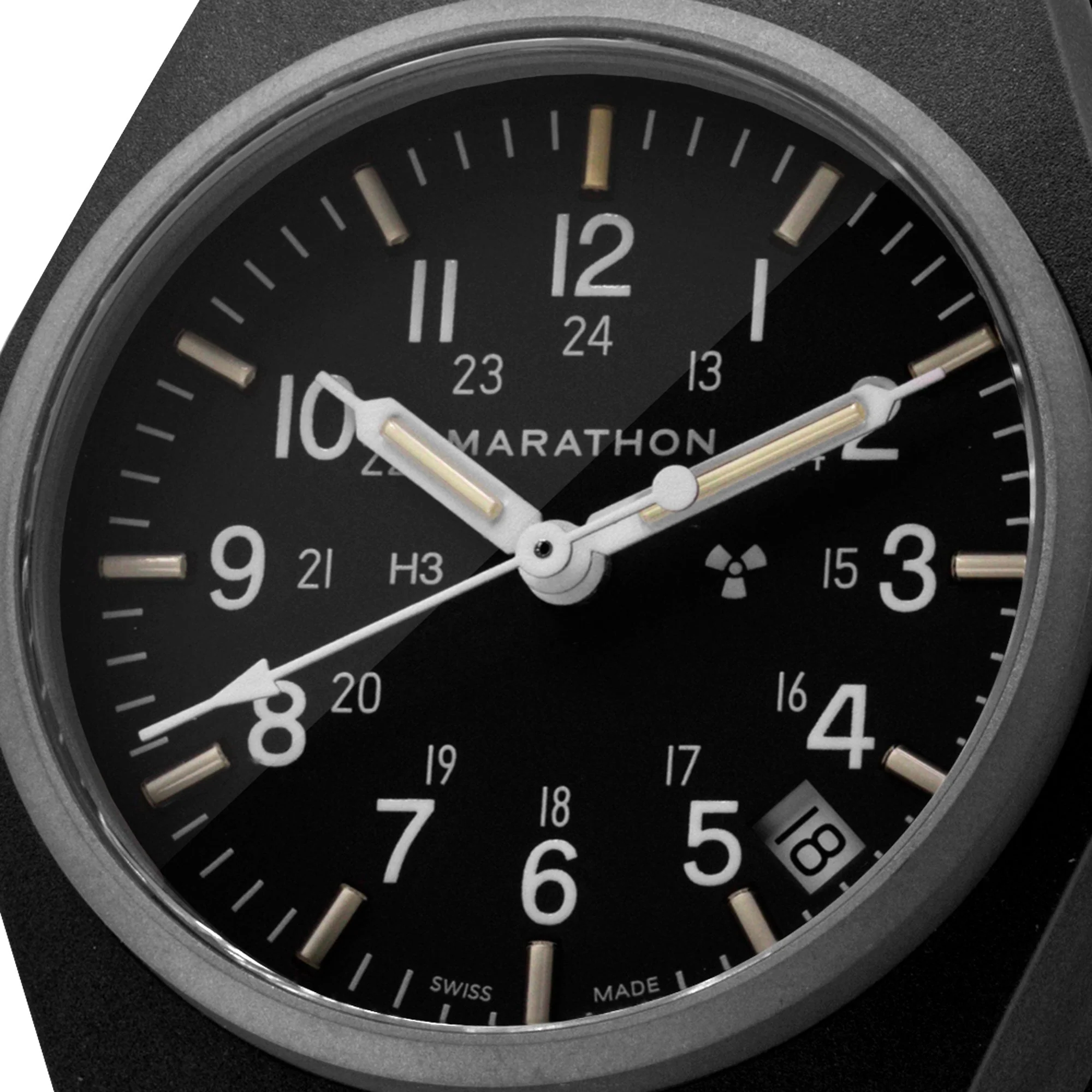 34mm Black General Purpose Quartz with Date (GPQ) - Image 6