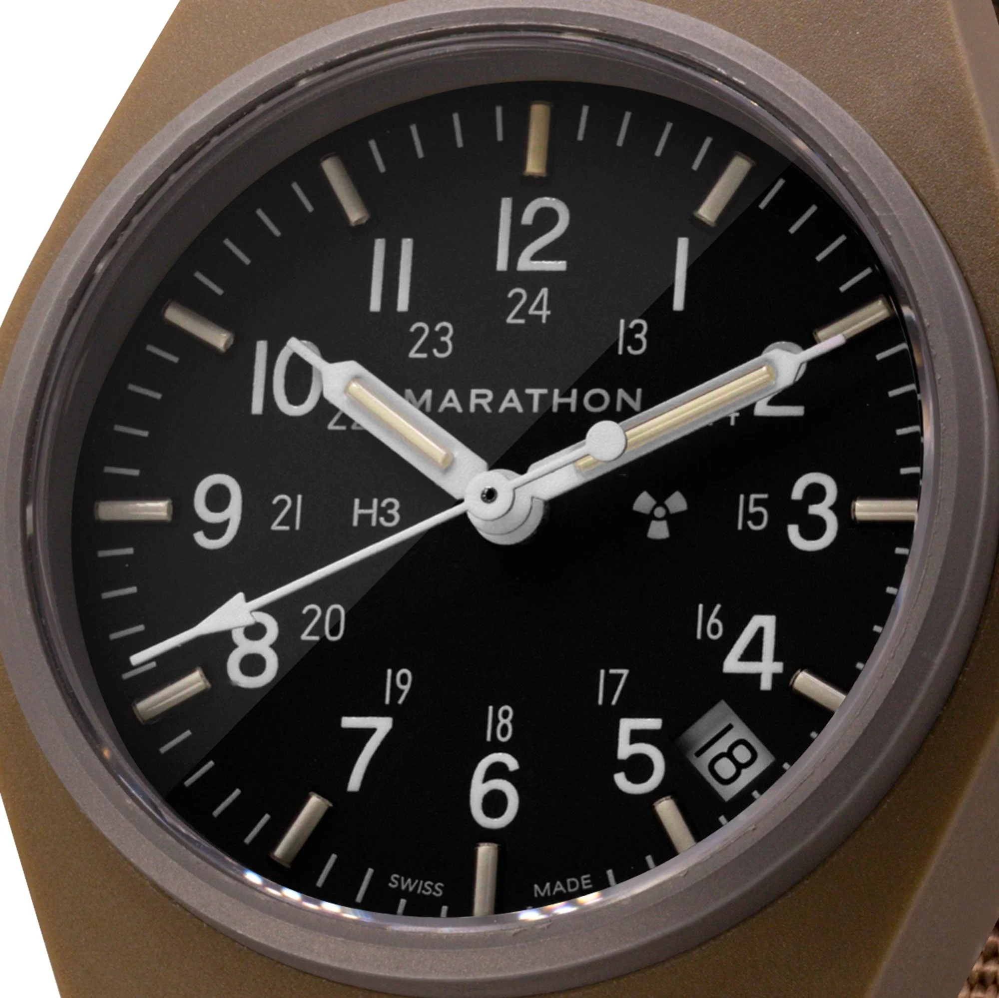 34mm Desert Tan General Purpose Quartz with Date (GPQ) - Image 5