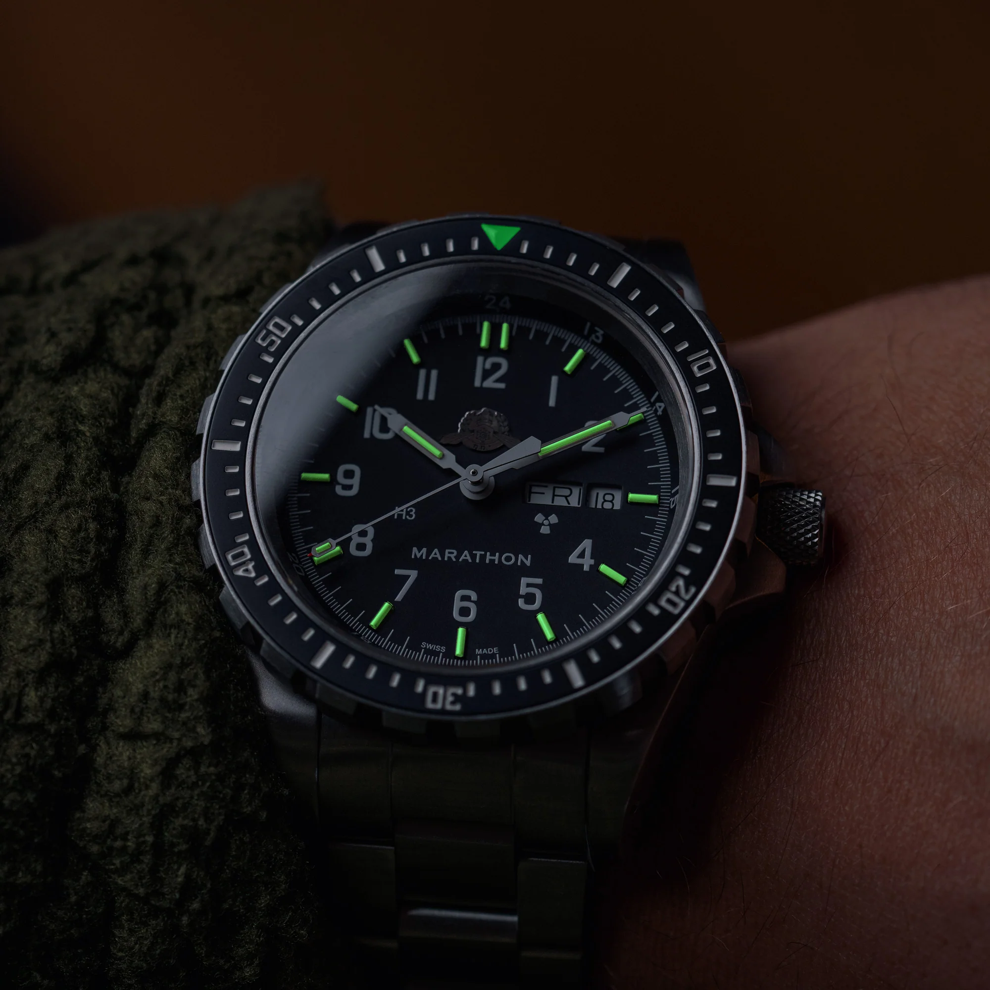 46mm Official IDF YAMAM™ Jumbo Day/Date Automatic (JDD) with Stainless Steel Bracelet - Image 52