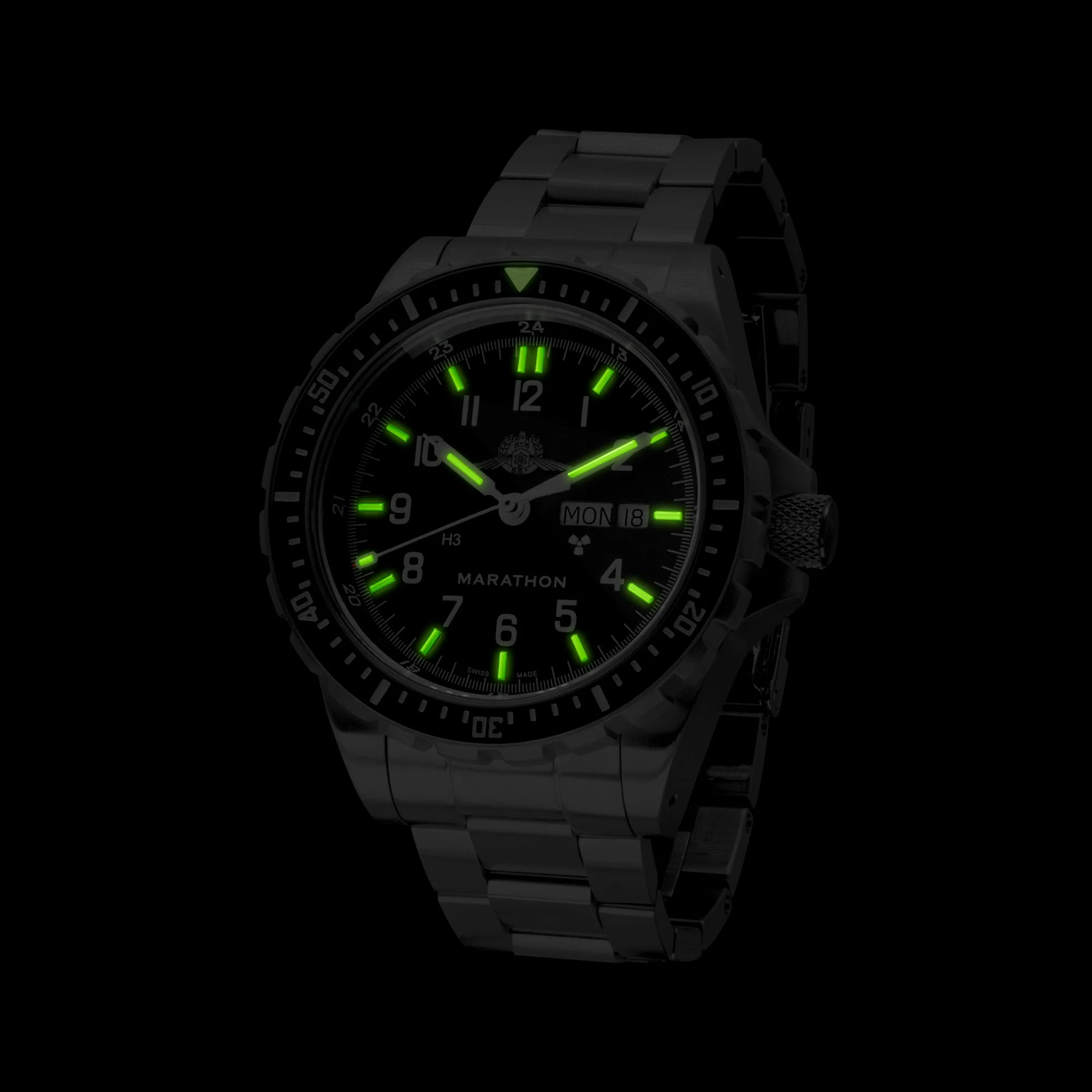 46mm Official IDF YAMAM™ Jumbo Day/Date Automatic (JDD) with Stainless Steel Bracelet - Image 59