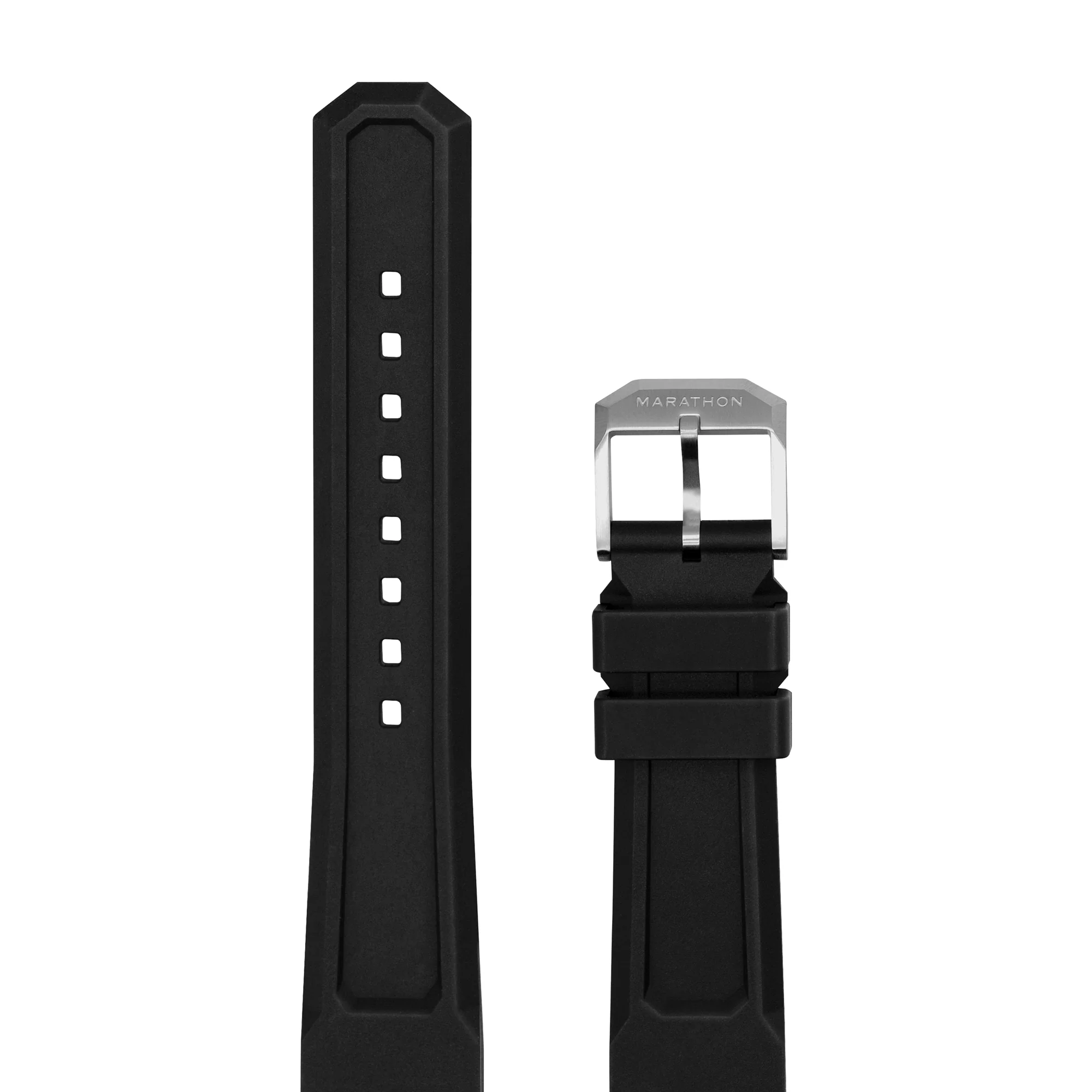 3-Piece Rubber Strap Kit, Black, 20mm - Image 4